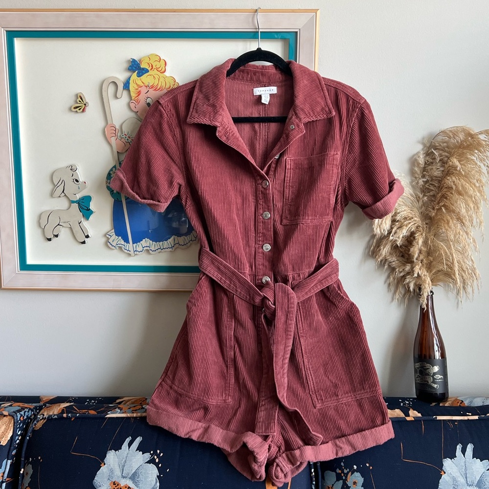 Curduroy Belted Jumpsuit